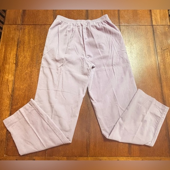 Vintage Ms. Lee Women's Sz 8 Lilac Purple Corduroy Relaxed Pants - Picture 3 of 4